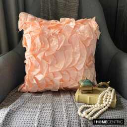 "Pillow Sham Peach Pink Decorative 24""x24""/26""x26" - thumbnail 3