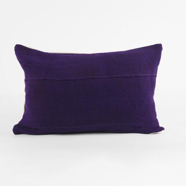 Pillow Cover, Purple Mud Cloth, Handmade Pillow Cover - image 1