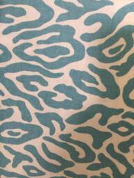 Aqua Ocean Waves Pillow Cover - Geometric Cotton Throw, Lumbar - thumbnail 1