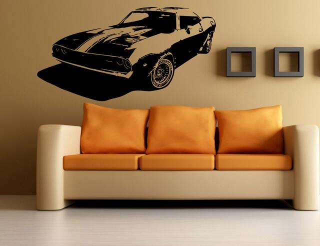American Muscle Racing Sport Cars Wall Window Sticker Decal Vinyl Silhouette Decor L1887 - image 1