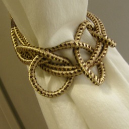 Gold Lurex Curtains Tiebacks -1 Meter Length-Gold Drapes Tiebacks, Voiles Holdbacks-Lurex Tassel Tieback-Gold Tassel Tiebacks Lurex - thumbnail 2
