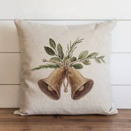 Bells 20 X Pillow Cover // Santa Christmas Holiday Winter Throw Gift Accent - thumbnail 1