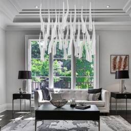 Contemporary-Murano-Glass-Led-Chandelier, Modern-Glass-Foyer-Chandelier, Amazing-Dining-Chandelier-Lighting, Oversized-staircase-Chandelier - thumbnail 4