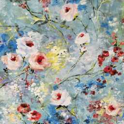 Monet Inspired Watercolour Flower Botanical Drum Lampshade Ceiling Light/Table Lamp Pendant, Floral Flowers Multicoloured - thumbnail 2