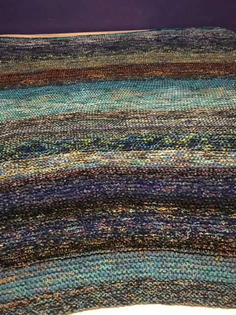 Blue Squish Bedspread Or Afghan - image 1