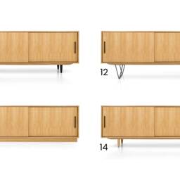 Mid-Century Sideboard, Dresser, Commode, Credenza Made Of Oak Vaneer - Livlo D-S06 - thumbnail 2