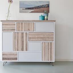 No.11 - Trendy & Rustic Handcrafted Sideboard/Side Table Using Repurposed Reclaimed Wood - thumbnail 2
