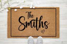 Custom Doormat Personalised Door Mat - Customised Door Rug Housewarming Gift New Home House Unique Friend Present Style D1 - thumbnail 1