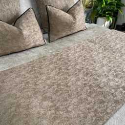 Luxury Gold Quilted Bed Runner For Double, King - Super Diana Collection - thumbnail 2