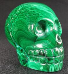 Malachite Skull - thumbnail 1