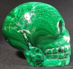 Malachite Skull - thumbnail 3