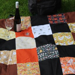 Forest Friends Picnic Blanket, Family Size Picnic Rug - thumbnail 2