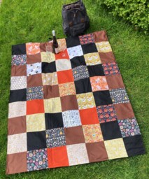 Forest Friends Picnic Blanket, Family Size Picnic Rug - thumbnail 1