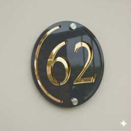 House Number Sign, Acrylic Modern Door Plaque - Custom Address Sign For New Home Or First Gift Wall Decor Office - thumbnail 2