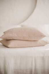 Natural Linen Pillowcase - Soft, Breathable & Hypoallergenic - Eco-Friendly, Envelope Closure For Easy Fit, Durable Flax Bedding - thumbnail 1