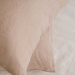 Natural Linen Pillowcase - Soft, Breathable & Hypoallergenic - Eco-Friendly, Envelope Closure For Easy Fit, Durable Flax Bedding - thumbnail 2