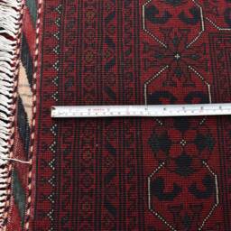 Afghan Bukhara Rug, Turkmen Handmade Wool Custom Size, Hand Knotted Rugs, Tribal Living Room, Office, Dining Table Rug - thumbnail 4