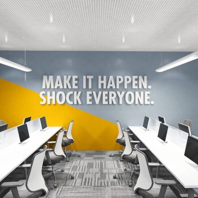 Shock Everyone, Office Decor, Office, Quote, Wall Art, 3D, Quotes, Inspirational Quotes - Skumihse - image 1