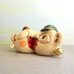 Unique Ceramic Figurines, Kiss Sculpture, Ceramics & Pottery, Romantic Gifts, Lovers Figures - thumbnail 3