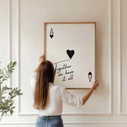 "Ace Of Hearts Inspirational Print ""Together We Have It All" - thumbnail 2