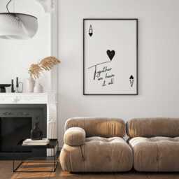 "Ace Of Hearts Inspirational Print ""Together We Have It All" - thumbnail 3