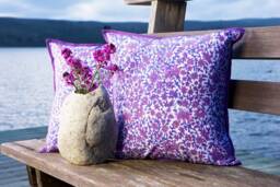Purple Paisley Throw Pillow Cover - Set Of Two - thumbnail 1