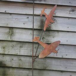 Rusty Metal Aircraft Outdoor & Garden Aviation Gift For Plane Enthusiast - Custom Bespoke Lancaster, Spitfire Hurricane Planes - thumbnail 3