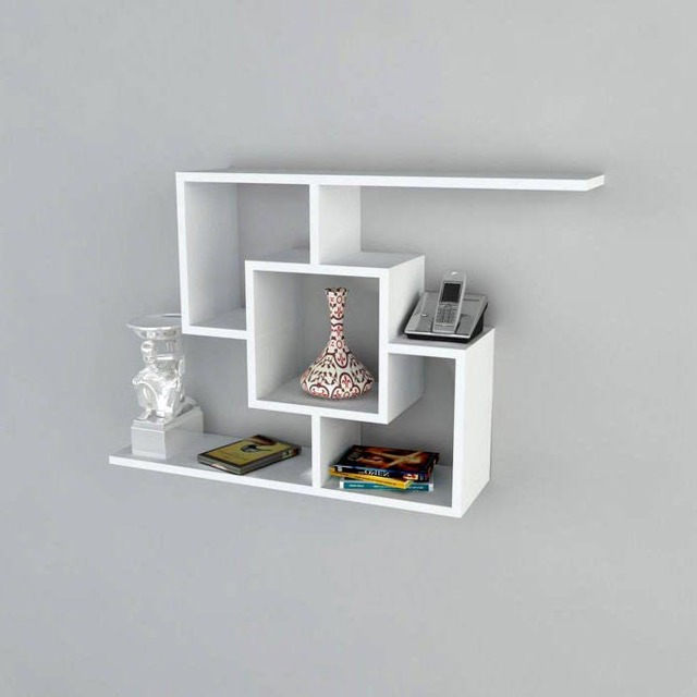 Handmade Decorative Wall Shelves Modern Geometric Design - image 1