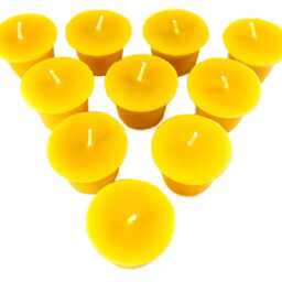 20 Candles Made Of 100% Beeswax, Handcrafted, Golden Yellow, Honey Scented, With Quality Wicks From Germany, Burning Time Approx. 8 Hours Per Candle - thumbnail 3