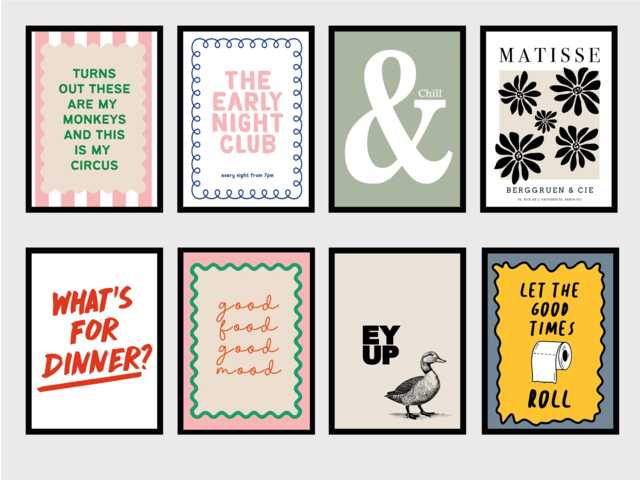 Humorous Home Print Set Baby Guinness, Adulting, Pop The Kettle Art - image 1