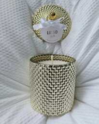 Large Luxury Scented Soy Candle - Rain Drop Geo Glass Jar Designer, Spa & Seasonal Fragrance Gift Boxed - thumbnail 3