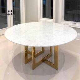 Shiny Gold Table Legs - Set Of 2 Stainless Steel Dining Or Desk - thumbnail 2