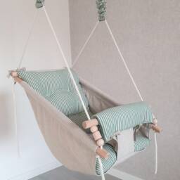 Hammock Linen. Toddler Gym. Kids Sports. Activities. Indoor Playground. Playroom, Swing. Hammock. Soft Swing - thumbnail 2