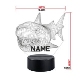 Personalised Shark Led Night Light - Kids Bedroom Decor - thumbnail 1