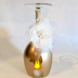 Wine Glass Candle Holder - thumbnail 2