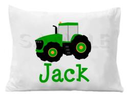 Farm Tractor Pillow Case Personalized Pillowcase Boys Or Girls - thumbnail 1