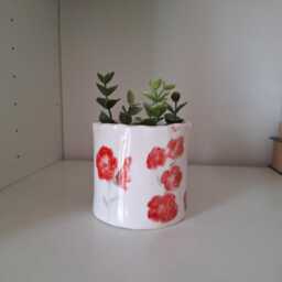 Handmade Ceramic Flower Pot With Cat & Kitten, Mother's Day Gift - thumbnail 4