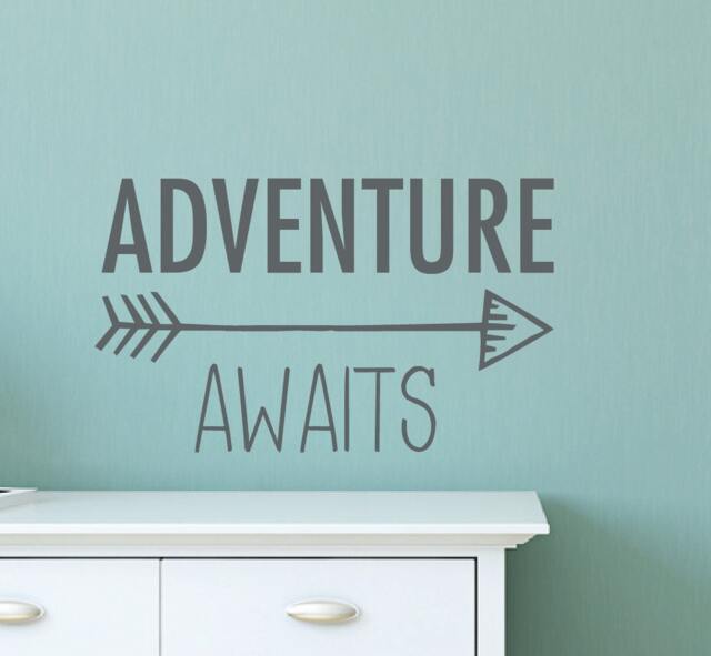 Adventure Awaits Wall Decal, Arrow Boys Adventure Nursery Aztec Room Decor Db427 - image 1