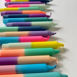 Dip Dye Candles - Set Of 4-40 Taper Bunties - thumbnail 2