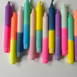 Dip Dye Candles - Set Of 4-40 Taper Bunties - thumbnail 3
