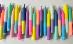 Dip Dye Candles - Set Of 4-40 Taper Bunties - thumbnail 1