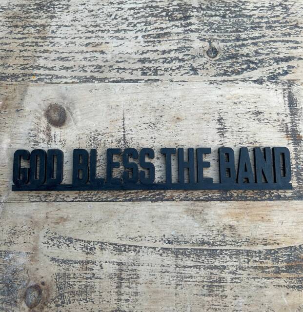 God Bless The Band Acrylic Sign For, Shelf Door Topper. The Couteeners Not Nineteen Forever Fan Decorations - image 1