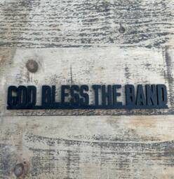 God Bless The Band Acrylic Sign For, Shelf Door Topper. The Couteeners Not Nineteen Forever Fan Decorations - thumbnail 1