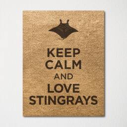 Keep Calm & Love Stingrays - Fine Art Print Choice Of Color Purchase 3 Receive 1 Free Custom Prints Available Upon Request - thumbnail 3