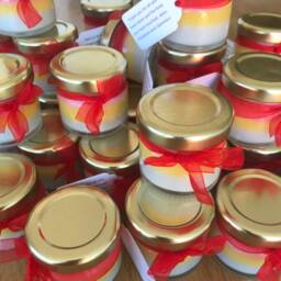 5 Mini Thank You Gift Candles, Personalised Rainbow Layer Gifts - For Teachers, Nhs, Or Colleagues, Pride, Lgbt Wedding - thumbnail 3