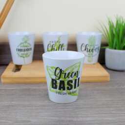 Green Herbs Small Ceramic Plant Pot - Cooking Themed Homeware & Gardening Gifts - thumbnail 4