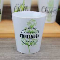 Green Herbs Small Ceramic Plant Pot - Cooking Themed Homeware & Gardening Gifts - thumbnail 2