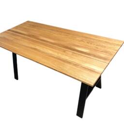 Outdoor Solid Oak Dining Table & Bench - Garden Patio Furniture - thumbnail 2