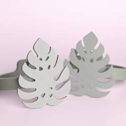 Monstera Curtain Holdback, Set Of 2 - Monstera Leaf Themed Nursery Decor - thumbnail 2