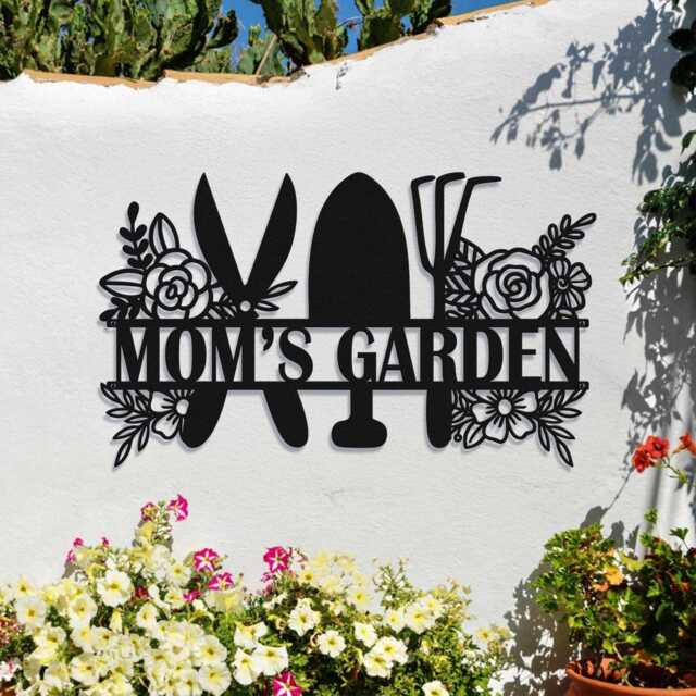Personalized Rose Garden Metal Sign, Custom Outdoor Decor, Greenhouse Wall Art - image 1
